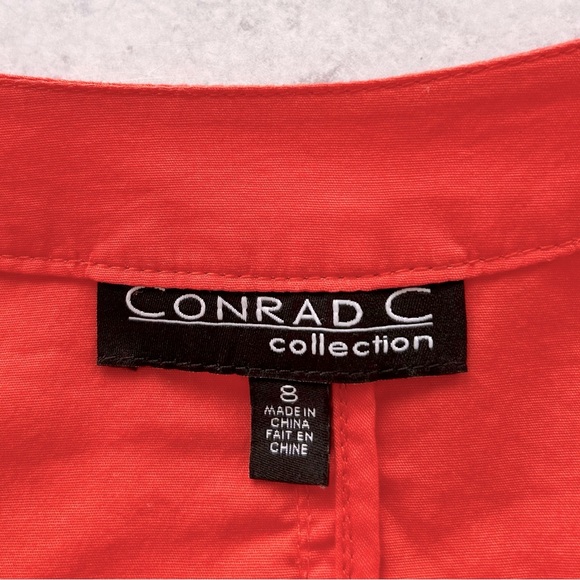 🌼 CONRAD C Collection Vintage Y2k Zip Front Corset Sided Lightweight Jacket, 8 - Picture 2 of 7